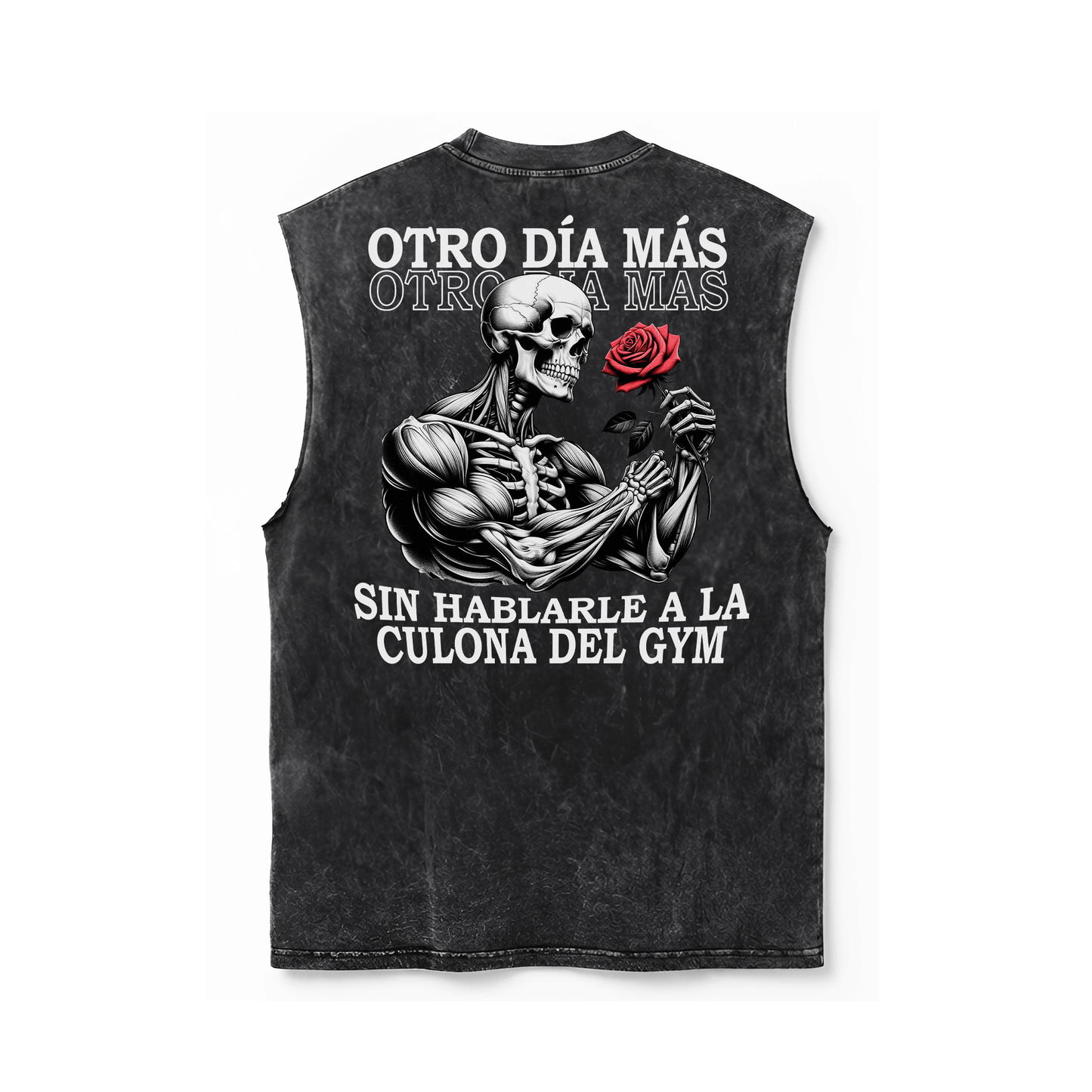 TANK-TOP ACID WASH | OTRO DIA MÁS SIN HABLARLE A LA QLONA DEL GYM