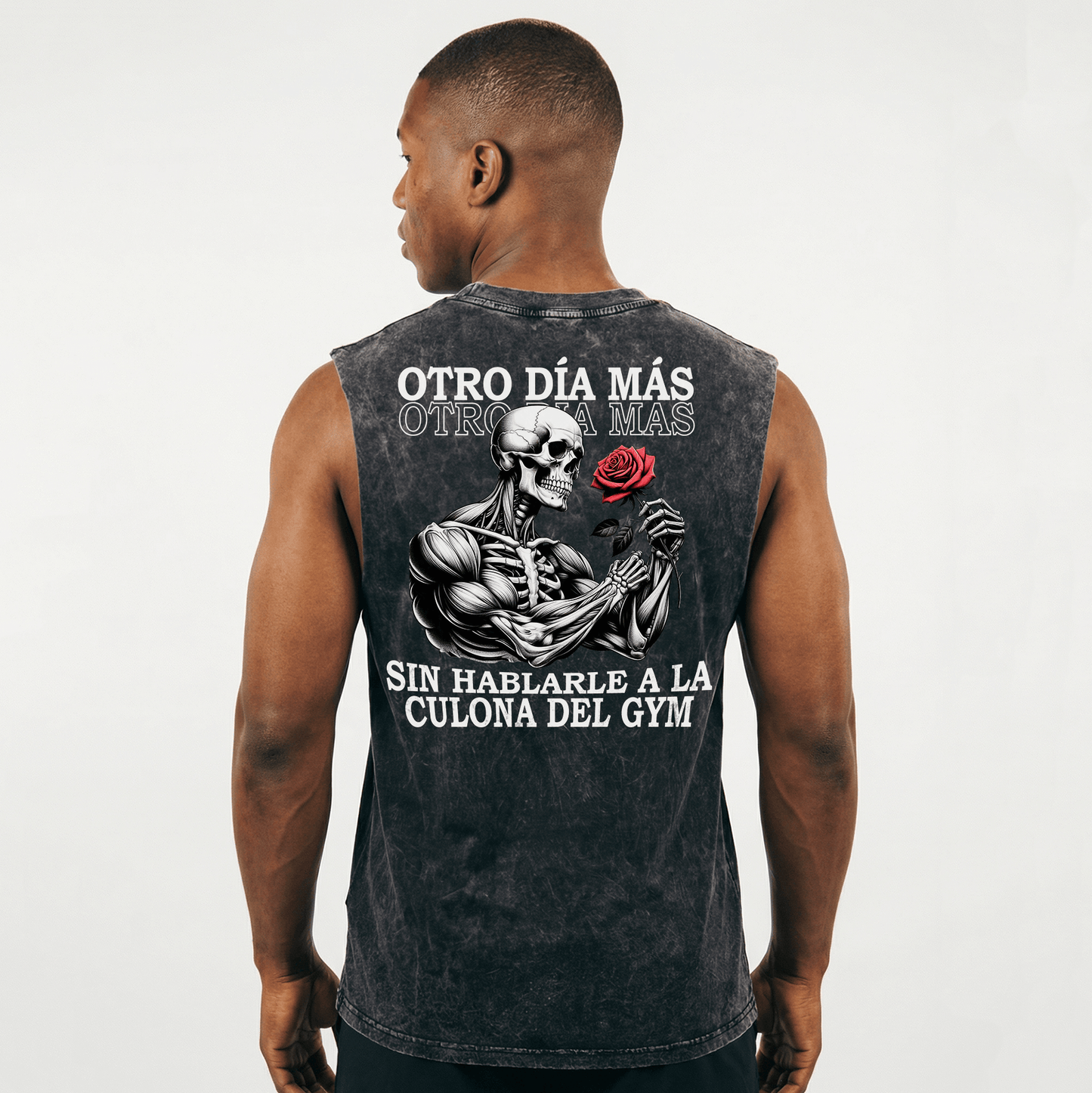 TANK-TOP ACID WASH | OTRO DIA MÁS SIN HABLARLE A LA QLONA DEL GYM